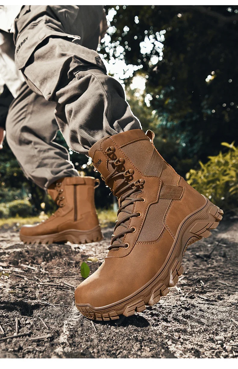 Taktische Herrenstiefel, atmungsaktiv, ultraleicht, Sicherheits-Armeestiefel für Männer, Rapid Response Desert Boots, wasserdichte Jagdstiefel zum Schnüren – Detail 30