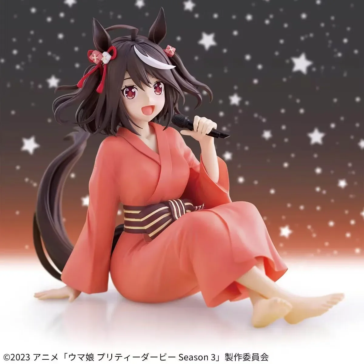 Original Bandai Relax Time Umamusume: Pretty Derby Season 3 Verxina Cheval Grand Kitasan Black Action Figure รวบรวมของเล่น