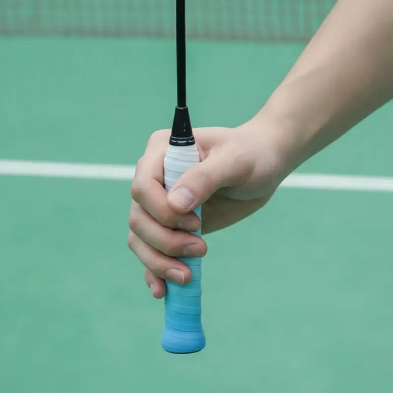 Gradient Color Sport Overgrip Tape Tennis Overgrip Sweatband Badminton Racket Grip Sweat Band Padel Shock Absorption Grip Tape view 2