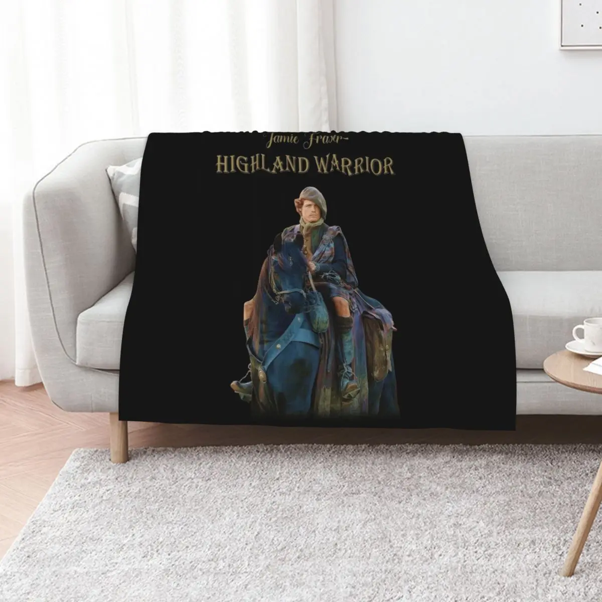 Jamie Fraser Highland Warrior Throw Blanket Bed Beach Kid'S Soft Plaid wednesday Blankets