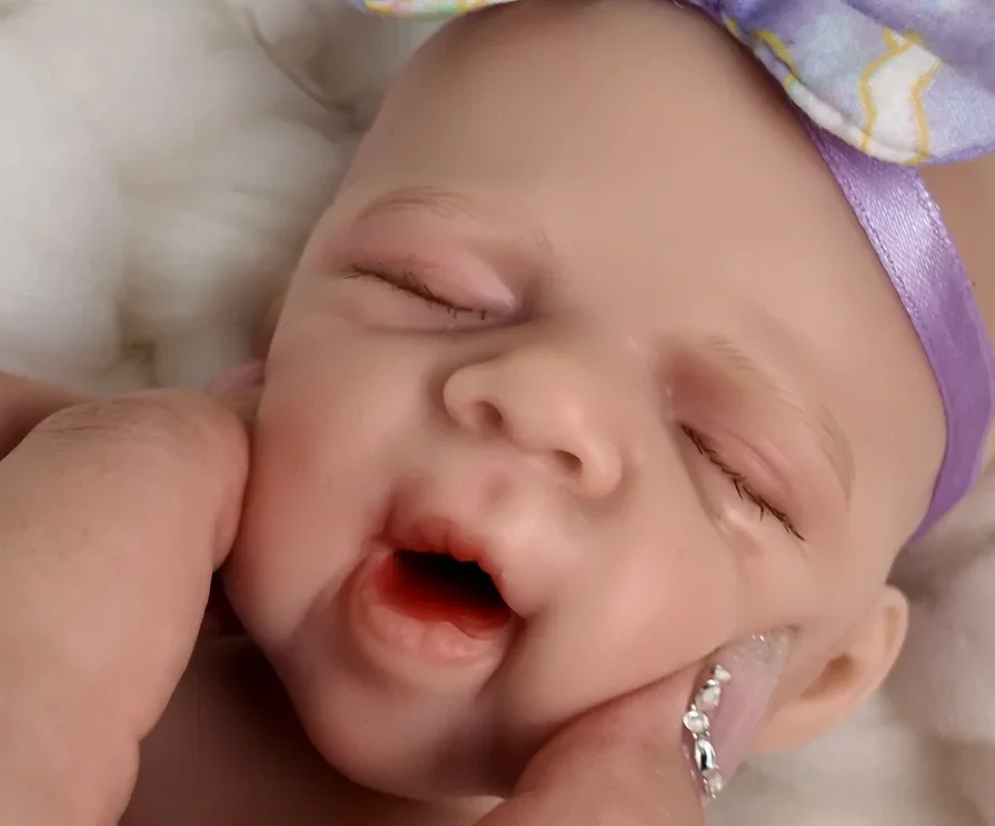 

NPK 12'' High Quality Handmade Reborn Pascale Full Solid Platinum Silicone Super Soft Flexible Elastic Xmas Gift for Children