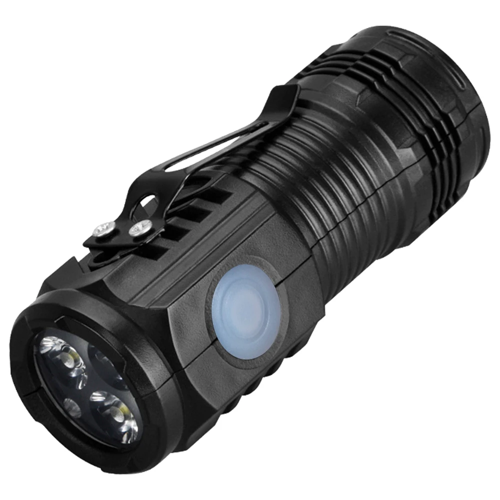 

Mini LED Flashlight USB C Rechargeable IPX4 Waterproof Pocket Flashlight 3 Light Modes Powerful Flashlight for Camping Emergency