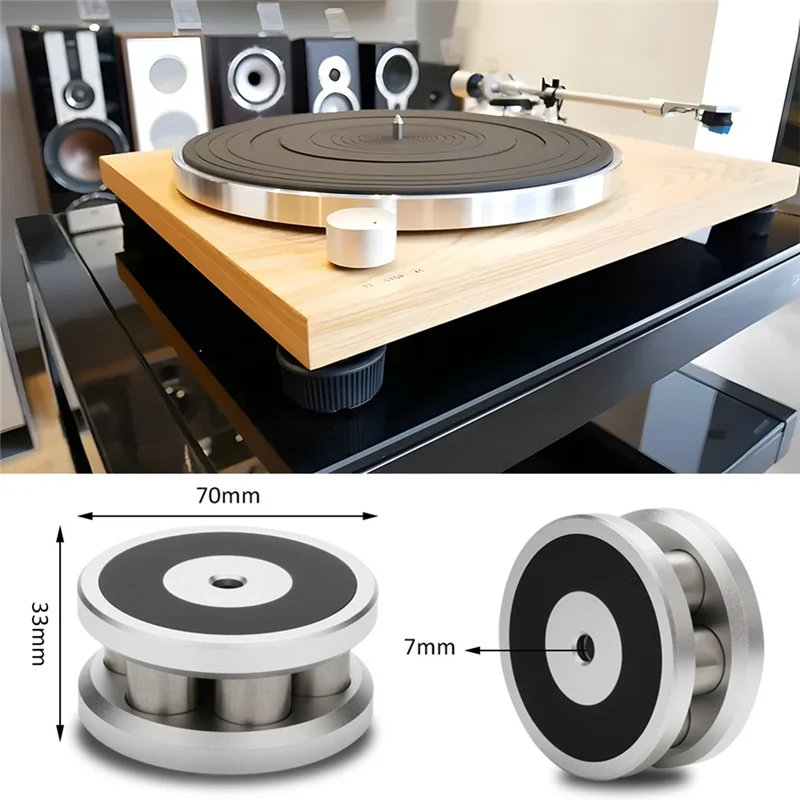 B04B-LP Vinyl Disc Stabilizer Adjustable Recording Weight/Fixture Turntable Disc Stabiliser High Fidelity Damper