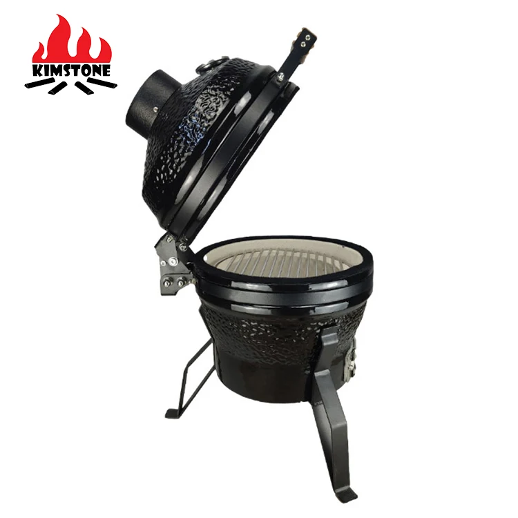 KIMSTONE mini 13inch Ceramic Charcoal Grill Backyard Ceramic Casual Kamado Griller Machine