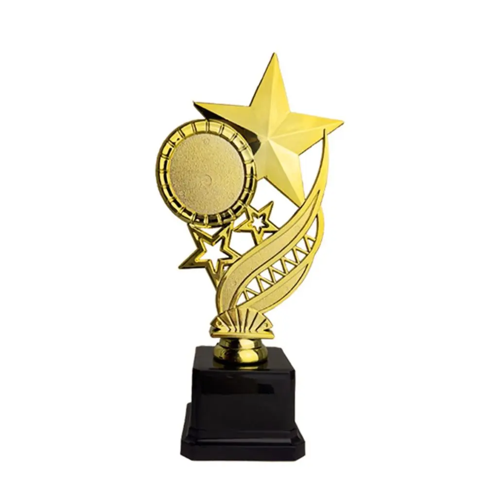 Creative Gold Trophy Cup Plastic Memorial Souvenir Victory Cup Winner Trophy Decorative Award Sports Trophy Party Game