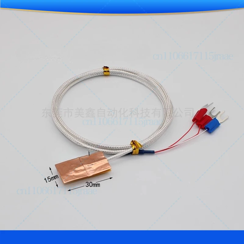 

For Copper Foil Paste PT100 Thermistor Temperature Sensor PT1000A Flat Sheet Surface Probe