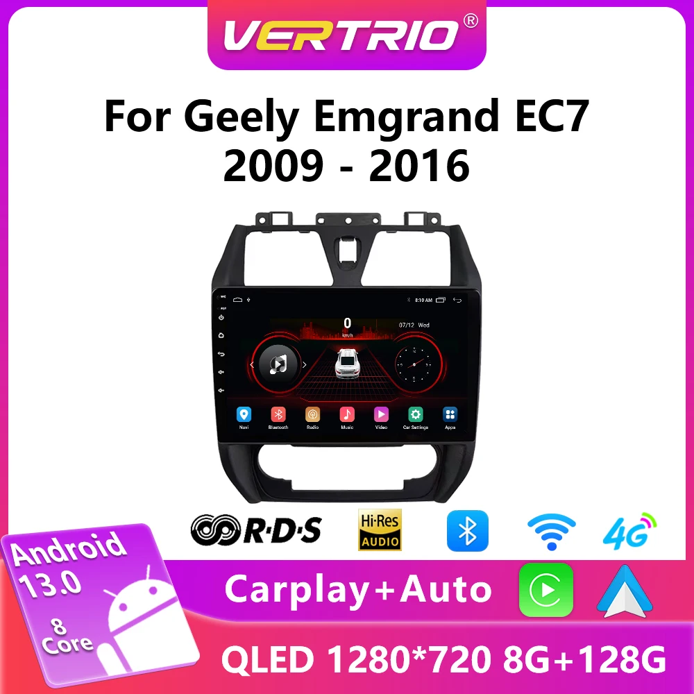 

Android 13 Car Radio For Geely Emgrand EC7 2009-2016 Multimedia Video Player Stereo Navigation 2din DVD Head Unit GPS 4G Carplay