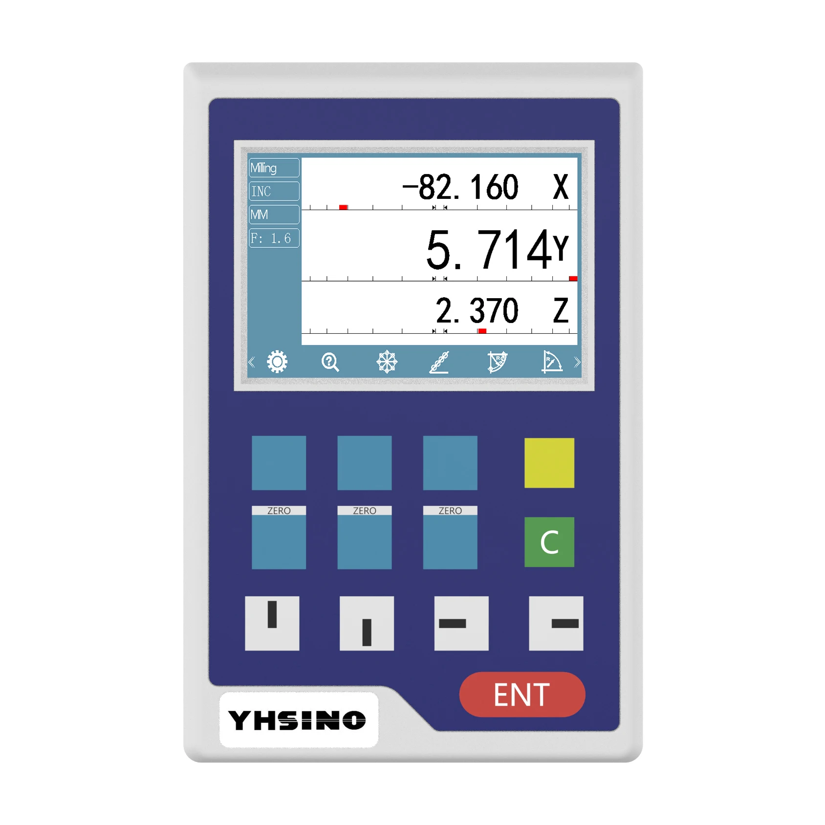 Imagem -02 - Línguas 3.5 Polegada Tela Lcd Ttl Dro Digital Readout Display Monitor para Escala Linear Encorder Sensor Novo Yh8002a Yh8003a 11