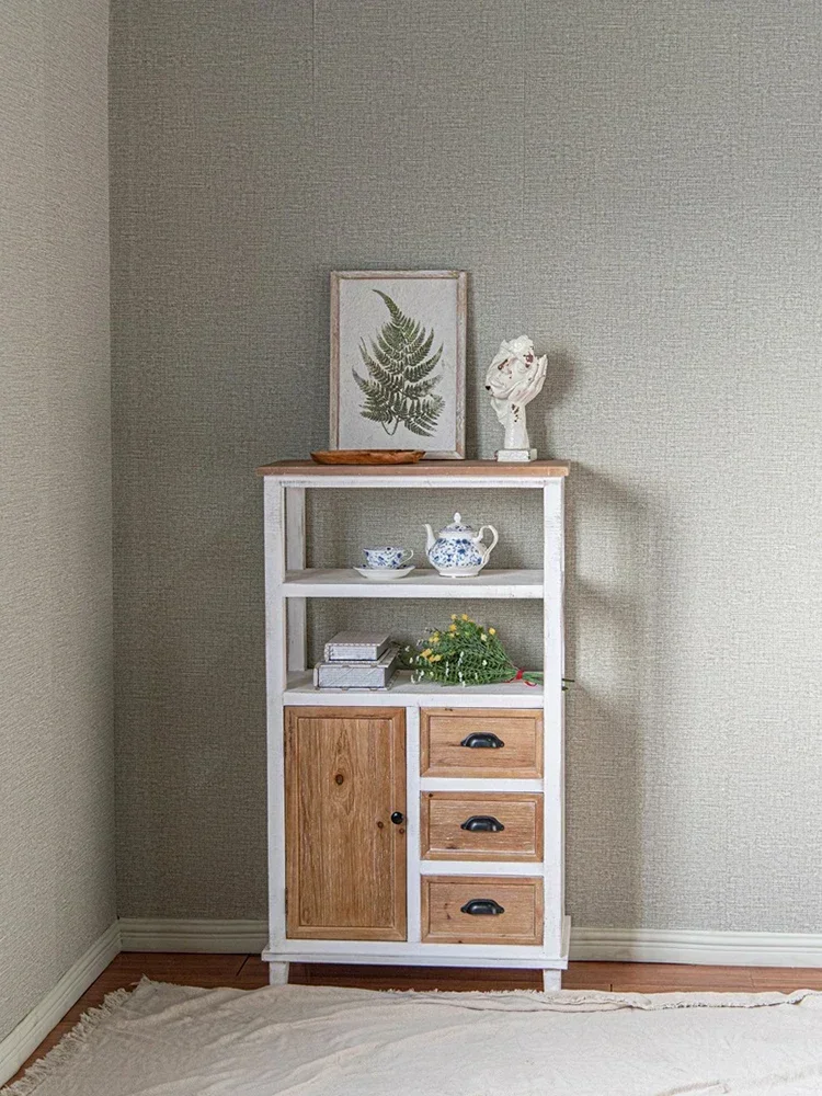 Solid Wood Cabinet for Living Room Non-Slip Feet Space Saving High Quality Reinforced Frame Stable Structure Modern Design