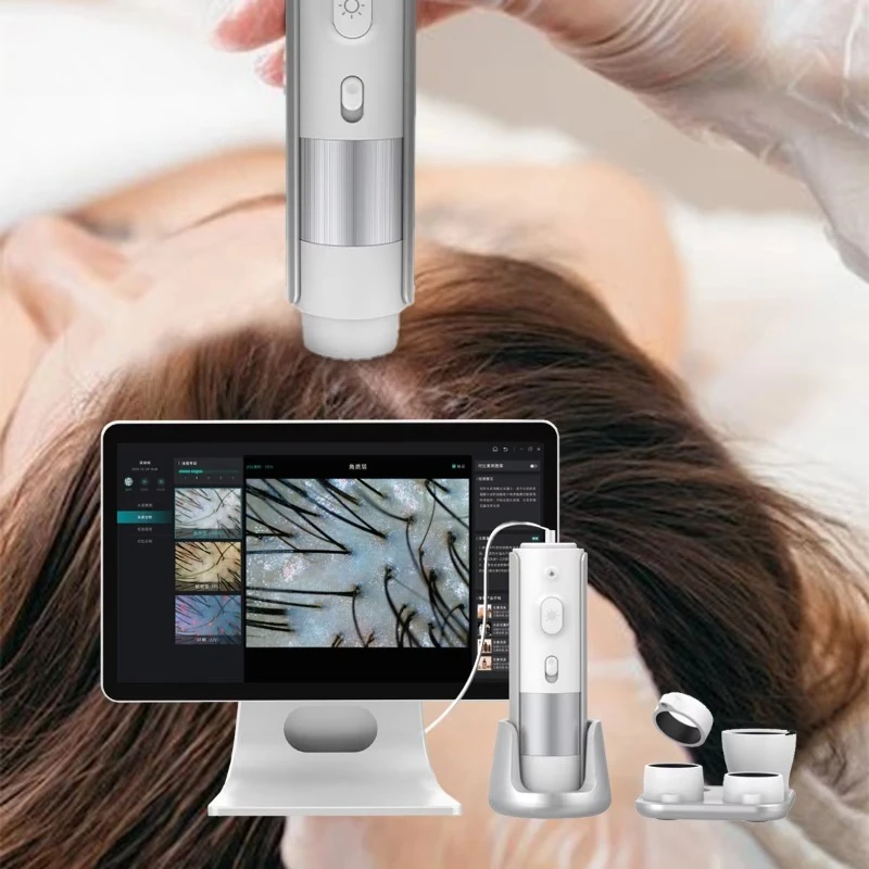 2026 Spa Skin Hair Scalp Detector 15.6-inch Screen Ai Intelligent Scalp Diagnosis Hair Analyzer Machine Hair Analysis Machine