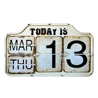 E15D Desk Metal Calendar Home Decorations Office Table Calendario Pared Easy to Use