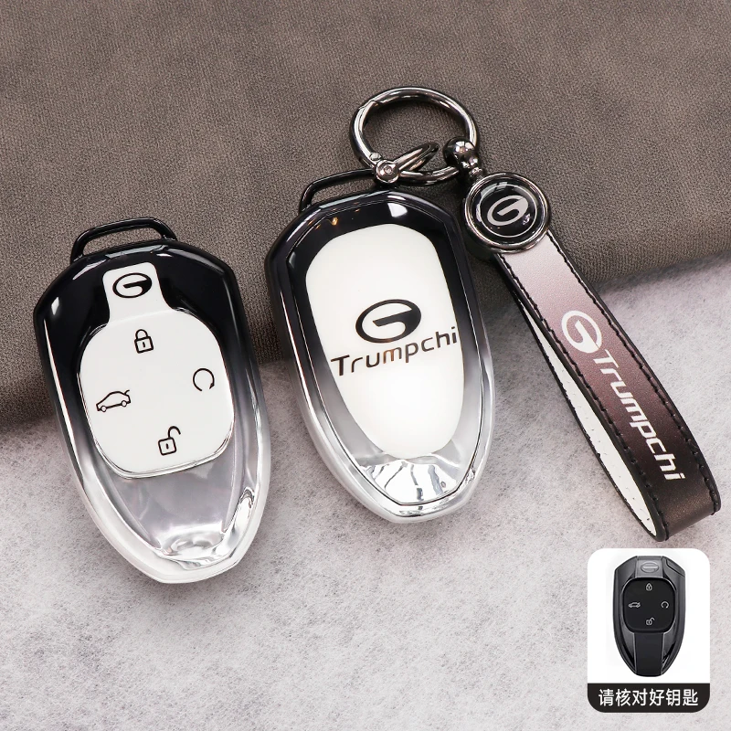 Car Remote Key Case Cover Shell for Trumpchi GAC 2021 Empow J11 J12 J13 J14 J15 J16 GS8 Protector Accessories
