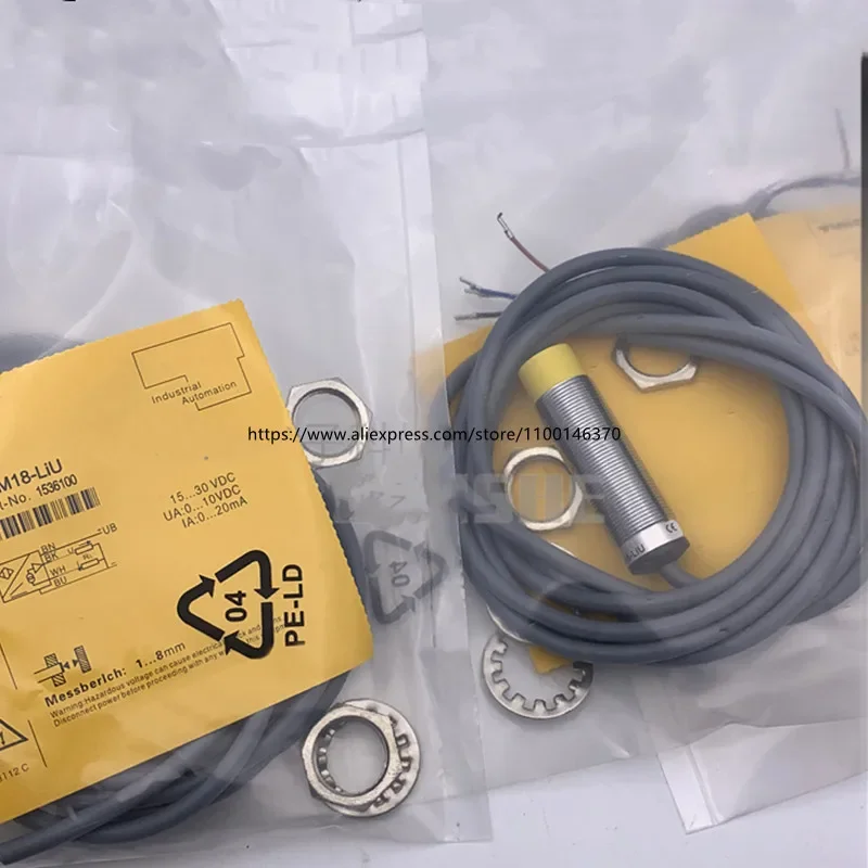 2Pcs New Proximity Switch Current Voltage Analog Linear Displacement Sensor Bi5-M18-LIU Ni8-M18-LIU NI10-M18-LIU