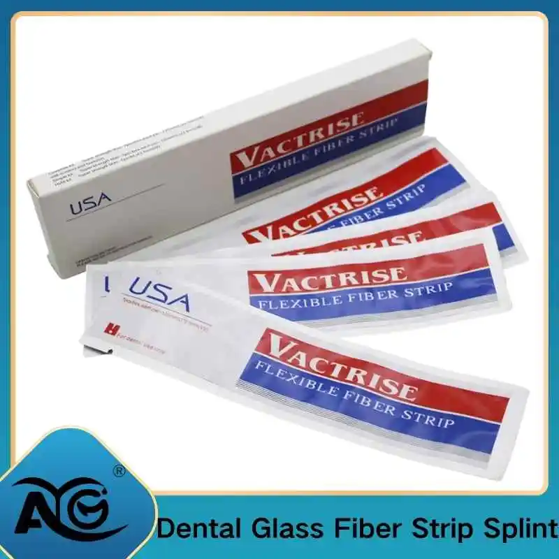 1/2Pcs AG Dental Material Flexible Fiber Strip Glass Splint Loose Tooth Fixation Strips Light Cure Bonding Orthodontic Retainers