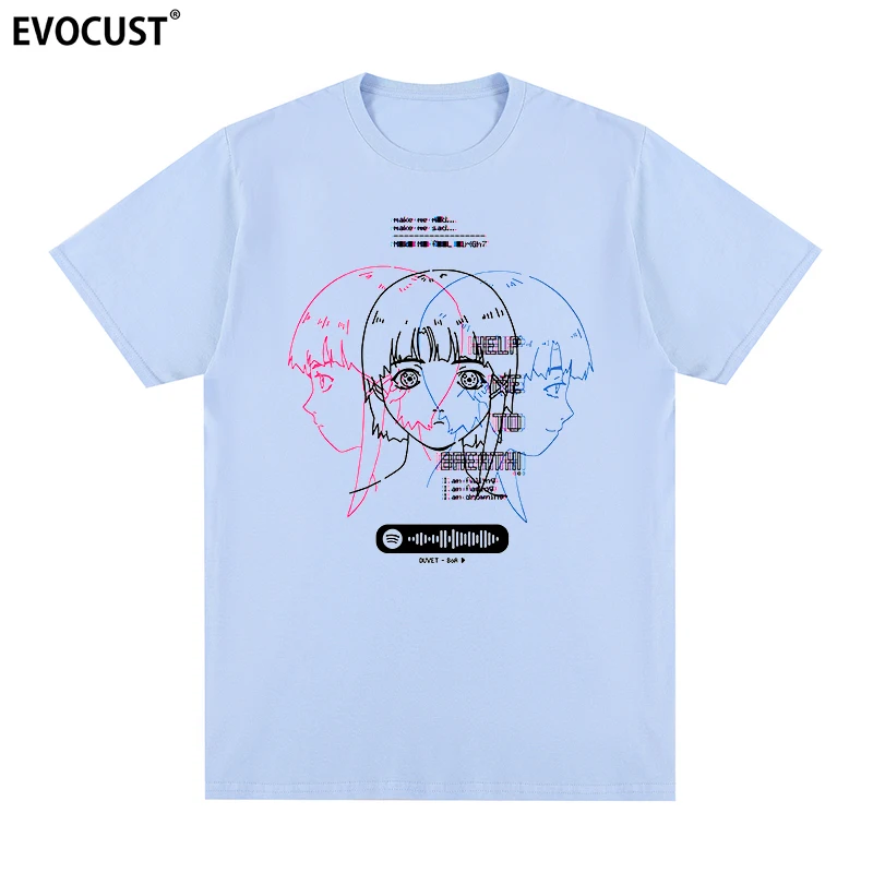 Serial Experiments Lain Classic Japanese Glitch Aesthetic Manga Anime t-shirt Cotton Men T shirt New TEE TSHIRT Womens tops