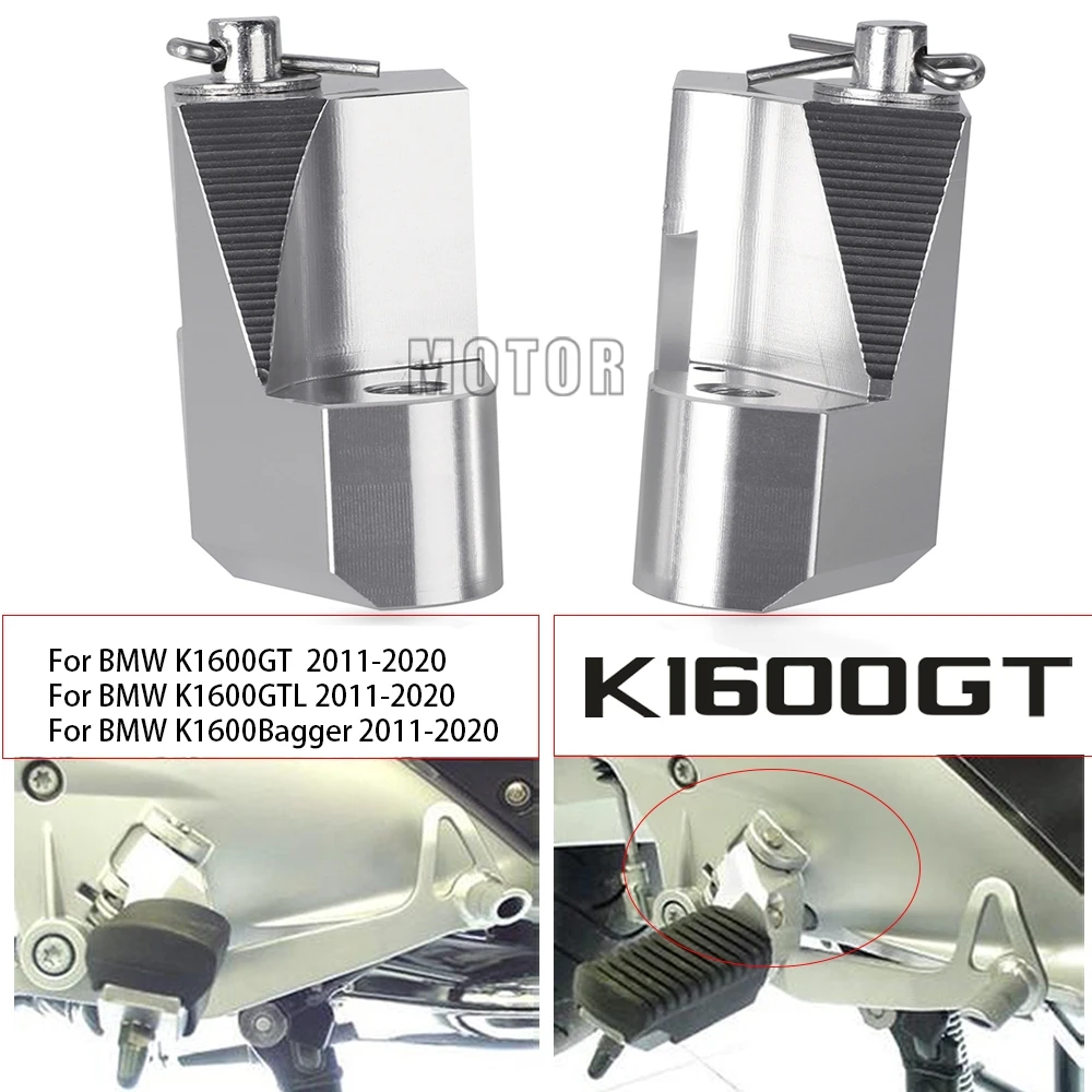 For BMW K1600GT K1600GT K1600GTL K1600 2011 2012 2013 2014 2015 2016 2017 2018 2019 2020 Bagger Passenger Footrest Relocation