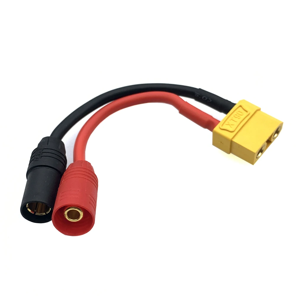 1pcs AS150 XT150 Male/Female To XT60 XT90 Connector Suitable for RC FPV Four Rotor Brushless Motor Fireproof Flower Accessories