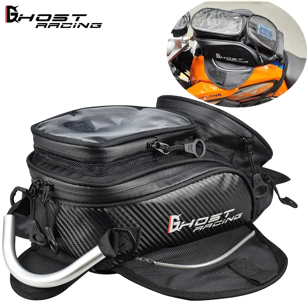 

Motorcycle Magnet Bag Touch Screen Navigation Motocross Fuel Tank Waterproof Locomotive Rear Seat Bag Rider Motorbike Equipments