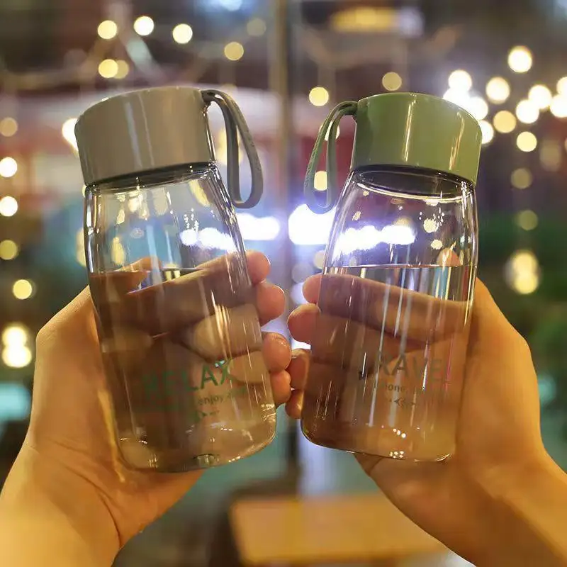 Trendy Portable Plastic Water Cup Cute  Shockproof Summer New 2026 Student Male Female Simple Design Beverage Cup