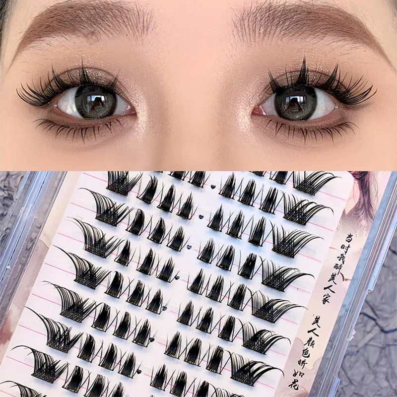 

3/10rows 3D Fluffy False Eyelashes Single Cluster Eyelash Extension Segmented Natural Mink Fox Eye Effect Makeup Lashes Wholesal