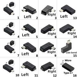 1 PCS V3 To V8 Adapter Mini Mini USB Female Mini T Port 5P Male Conversion Android Elbow Left/right/up/down