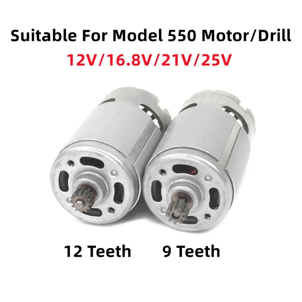 Serra Recíproca Recarregável de 9/12 Dentes, Acessórios para Ferramentas Elétricas, Motor de Furadeira de Lítio RS550VC, Motor DC, Furadeira Elétrica de Lítio