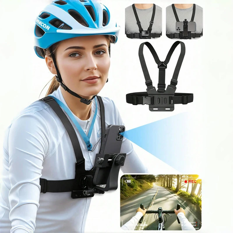 �y�Z�[�����z�`�F�X�g�X�g���b�v�}�E���g 360�x��]�d�b�N���b�v�t�� Gopro Hero Insta360 SJCAM DJI Osmo �X�}�[�g�t�H���z���_�[ POV�B�e�A�N�Z�T���[