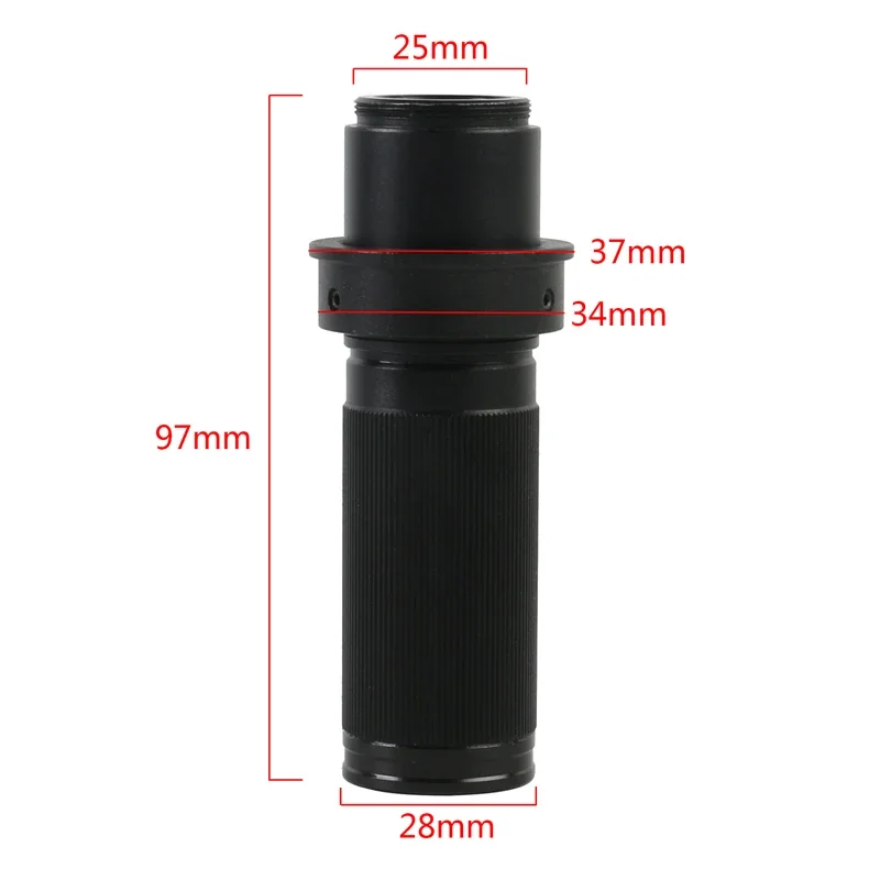 Big View Long Focus Zoom 150X C mount Lens For CCD CMOS Industry Industrial 48MP 36MP HDMI USB VGA Video Microscope Camera