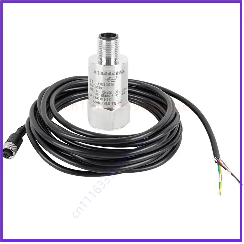 Digital for Three-axis Vibration Sensor, RS485, Measures Acceleration, Velocity and Displacement