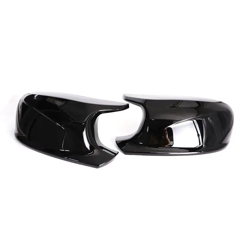 CYL-Car Rearview Mirror Cover Car Rearview Mirror Cap Car Rearview Mirror Cap for BMW Black