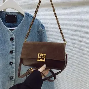 

Новинка 2023 года, сумка на цепочке в стиле ретро — небольшой квадратный кошелек с застежкой-застежкой, многосторонняя сумка через плечо/плечо, модный винтажный аксессуар