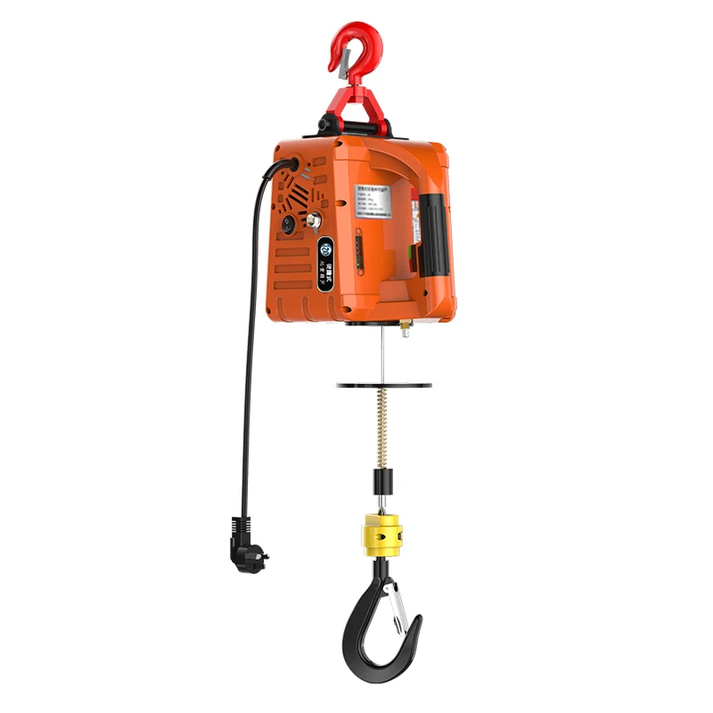 Electric Hoist 220V Crane Household Small Lifting Hoist Portable Electric Winch