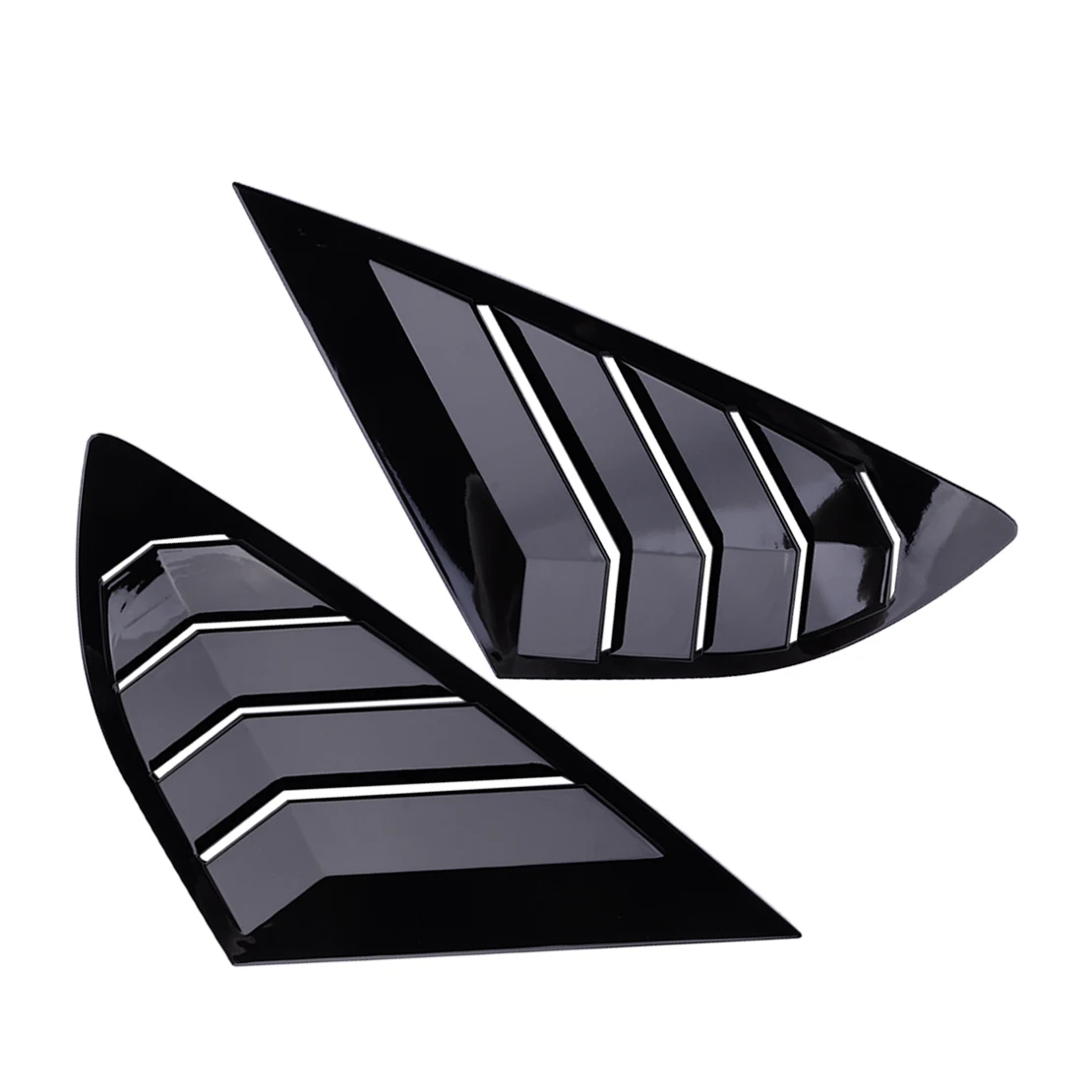 

1 пара накладок-жалюзи на заднее стекло для Ford Fusion Mondeo 2013-2020, глянцевый черный ABS