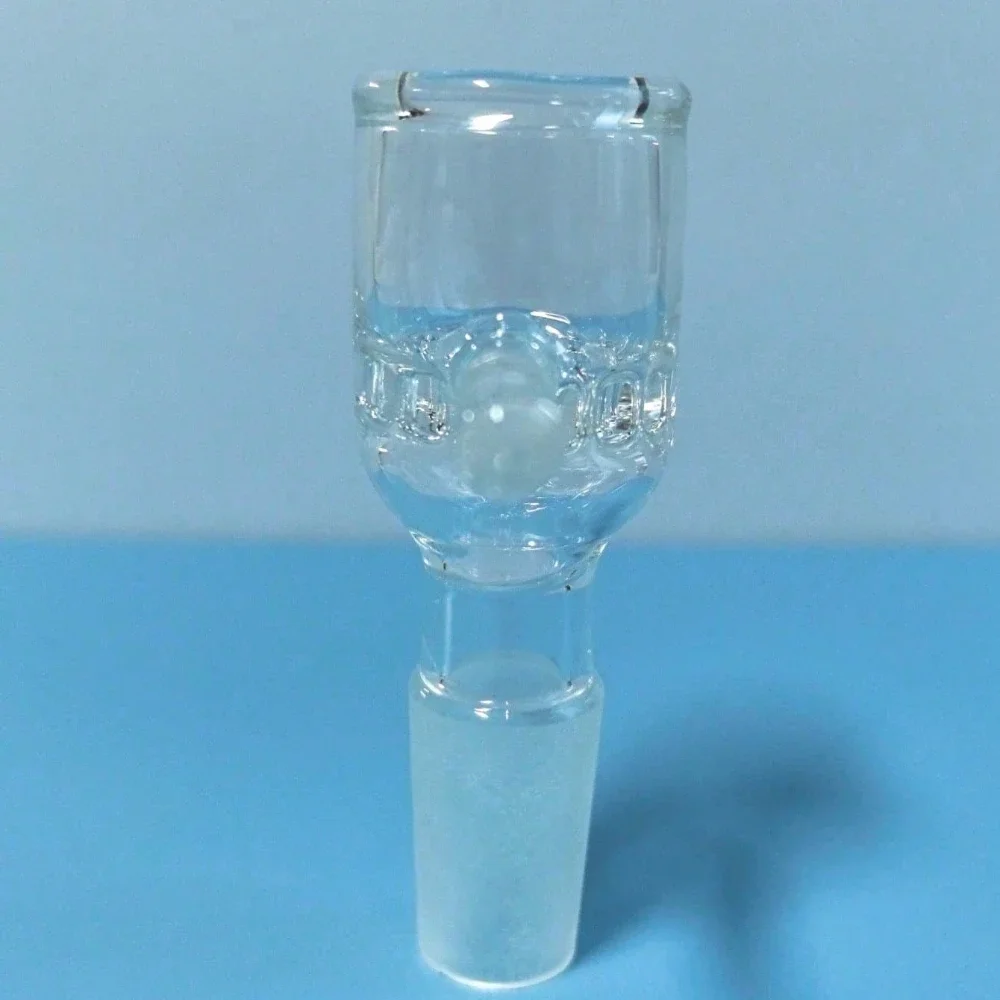 وعاء زجاجي مصنوع يدويًا على شكل قرص العسل الشفاف مقاس 14 مم #4