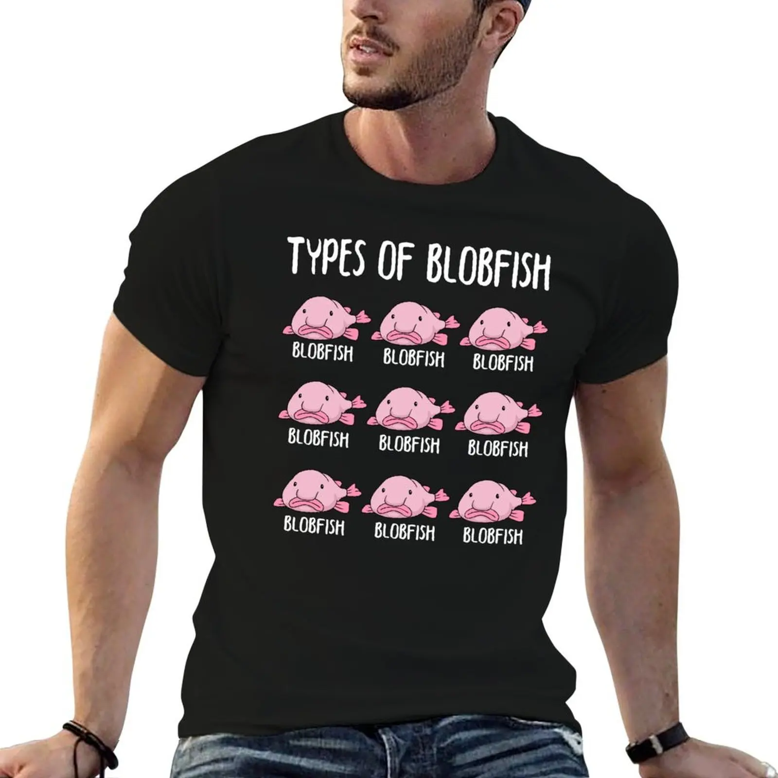 

Types Of Blobfish Gift Girls Boys Underwater Blobfish T-Shirt t shirts with prints graphic t shirts for man T-Shirt