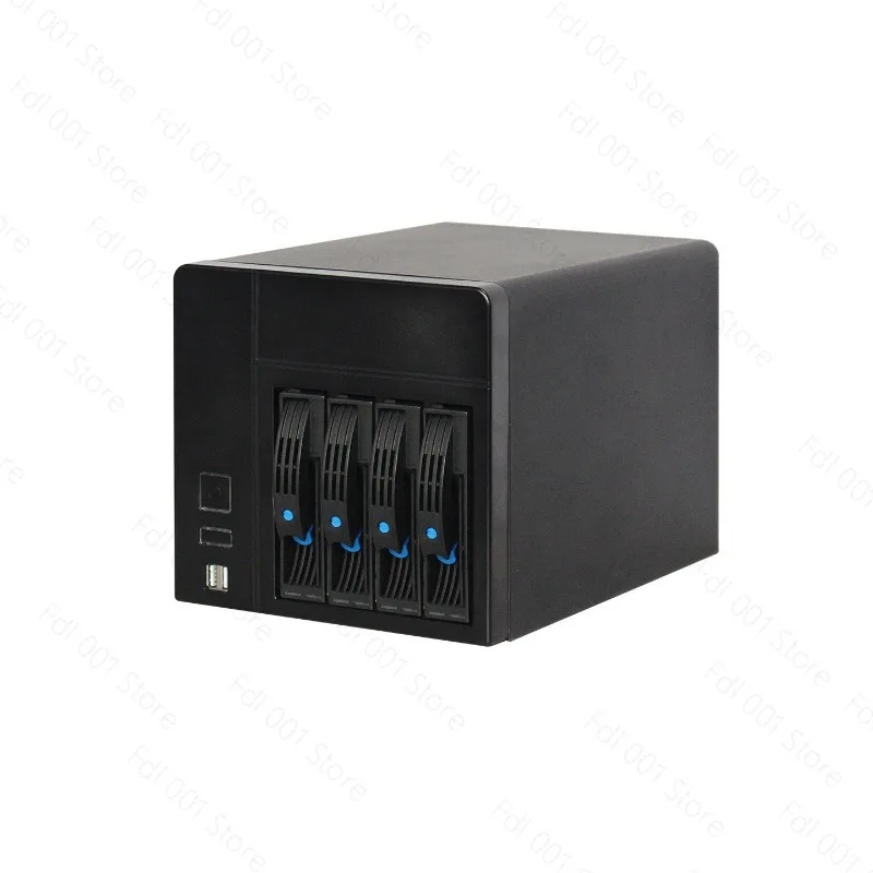 NAS-4 Network Storage Chassis, Cloud Storage Home To Build Online Office（No motherboard, no power supply）