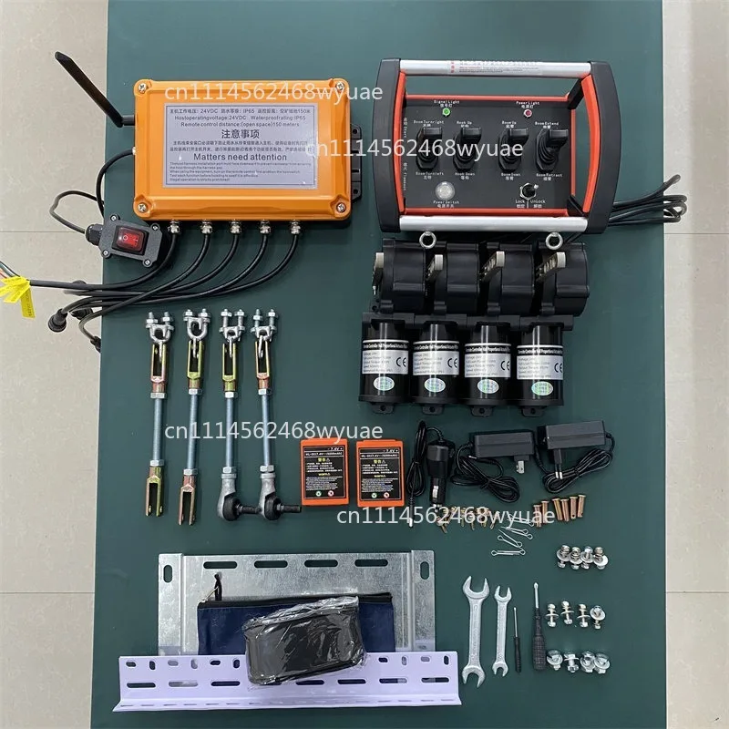 Constant speed 1-way vehicle-mounted crane, wireless remote control, folding arm crane drilling machine,  self-integrated