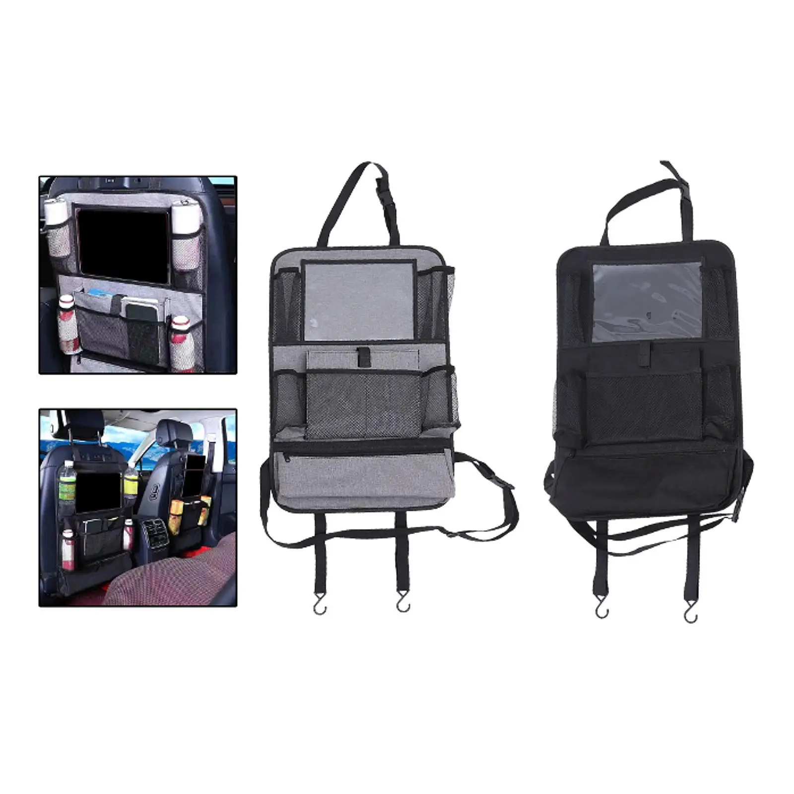 

Car Seats Organizer Bag Backseat Storage Pocket Portable Folding with Storage
