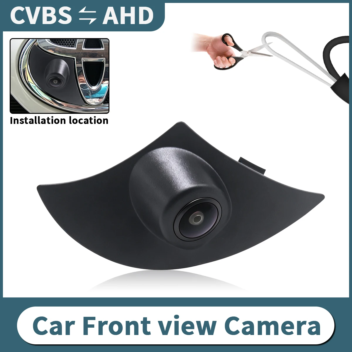 CVBS AHD Car Front View Camera Waterproof For Toyota Land Cruiser 2012 For Toyota Rav4 2011 2012 Vehicle Front Logo Camera