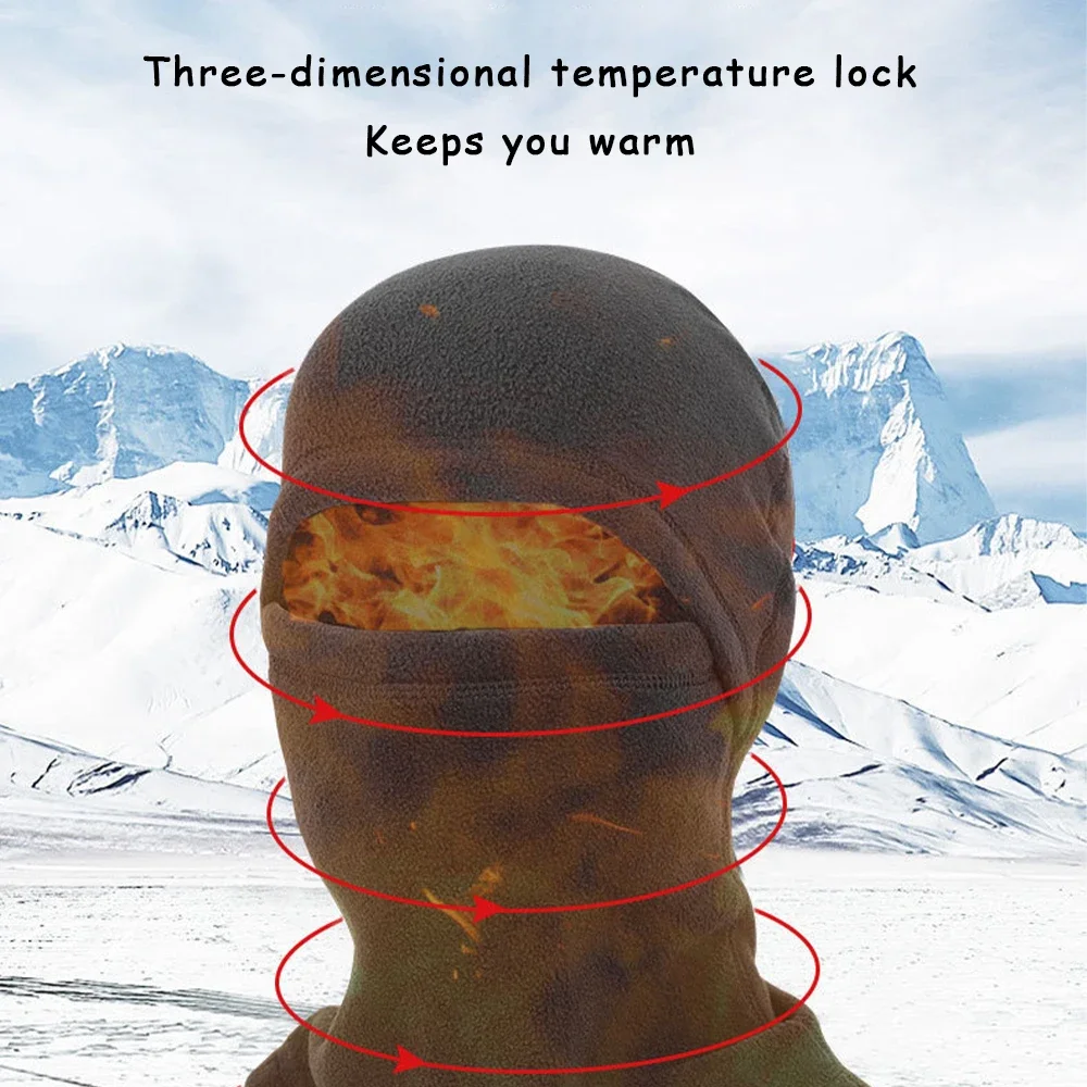 Passamontagna invernale caldo integrale antivento moto sci pesca maschera da equitazione all'aperto per uomini e donne
