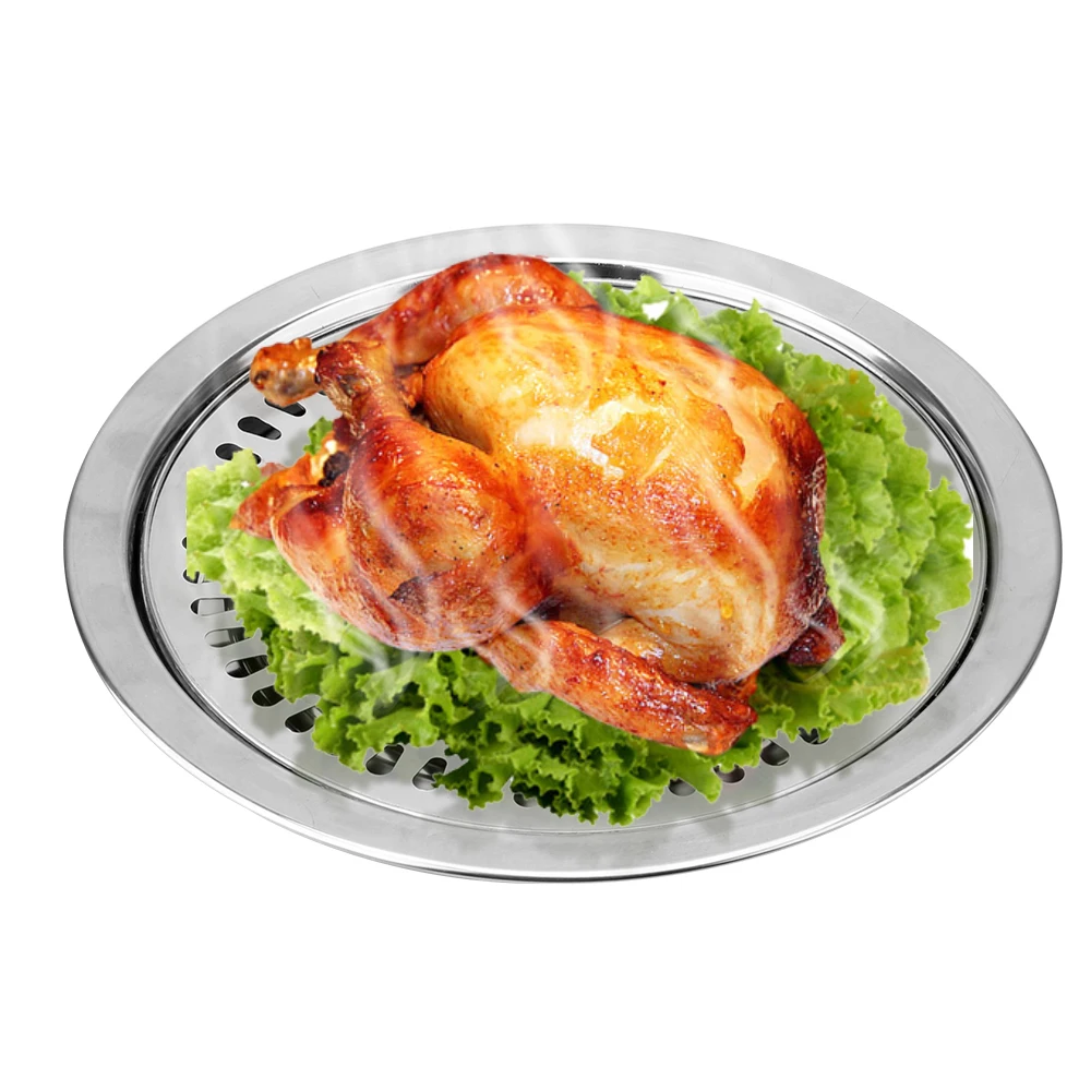 BBQ Grill Barbecue Tools Household Non-Stick Gas Stove Plate Smokeless Barbecue Grill Pan Electric Stove Baking Tray