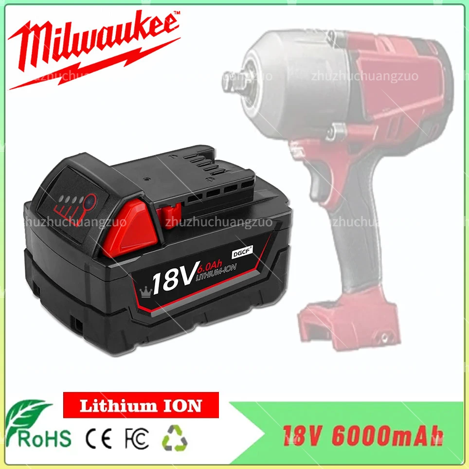 

18V 6.0ah 8.0ah 9.0ah Lithium Battery For Milwaukee M18 Xc 48-11-1860 48-11-1850 48-11-1840 48-11-1820 Rechargeable Batteries