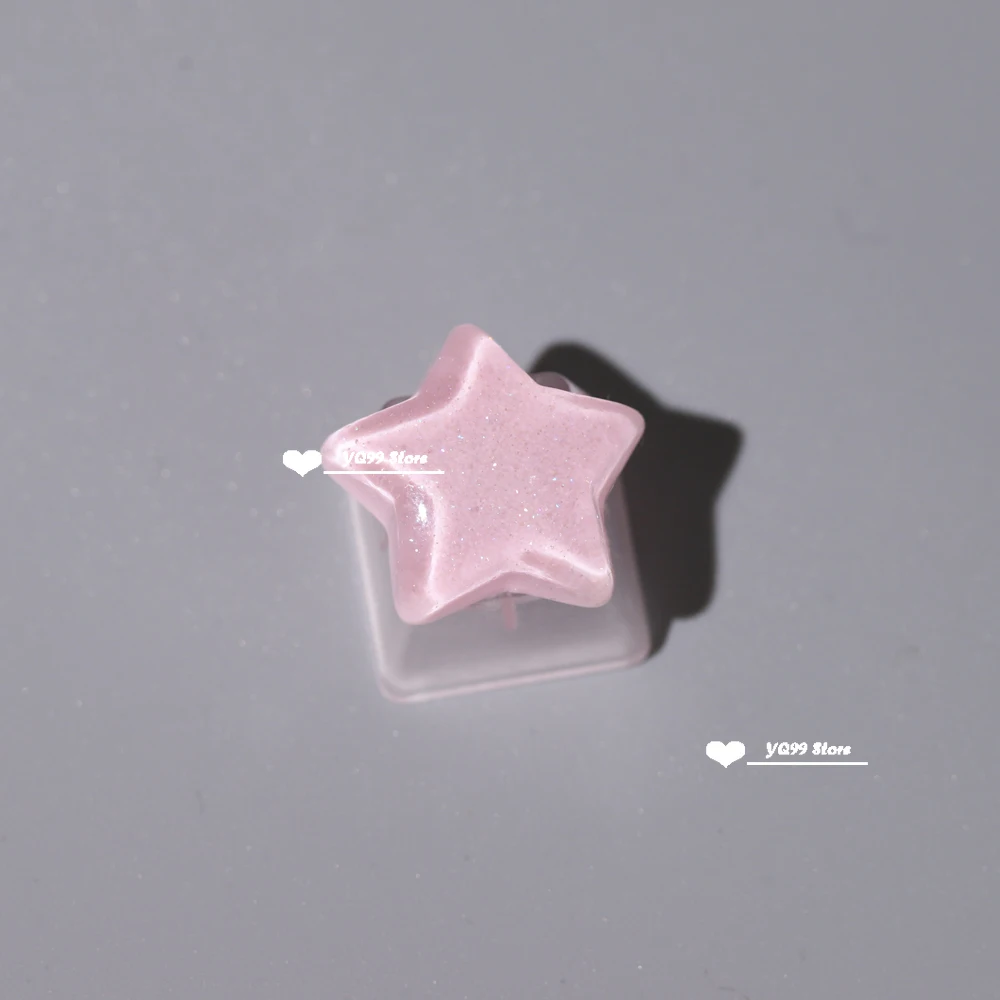 Keycaps For Mechanical Keyboard Handmade Custom Flower Transparent Key Cap Cute Button Games Backlit Personalized Keycaps DIY