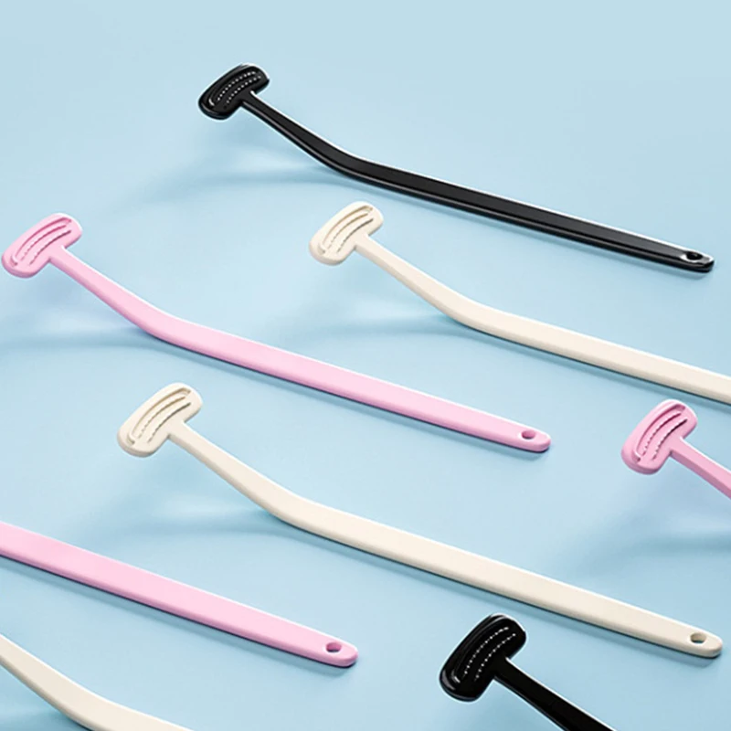 Tongue Scraper Cleaners Reusable Oral Health Cleaning Brush Hygiene Care Toothbrush Mouth Fresh Breath Scraping+~