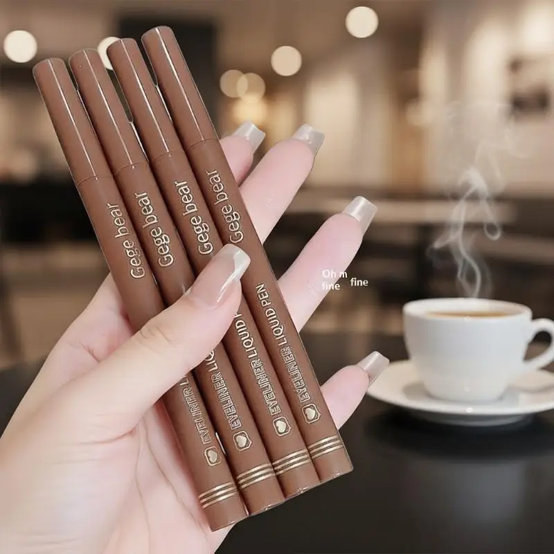 Gege bear Liquid Eyeliner Pen – wodoodporny, odporny na rozmazywanie i szybkoschnący, zapewniający gładki, długotrwały makijaż oczu