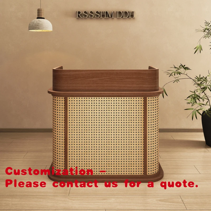 

Customize.Simple Modern High-end Customizable Office Reception Desk Company Front Desk Bar Beauty Salon Cash Register Sales