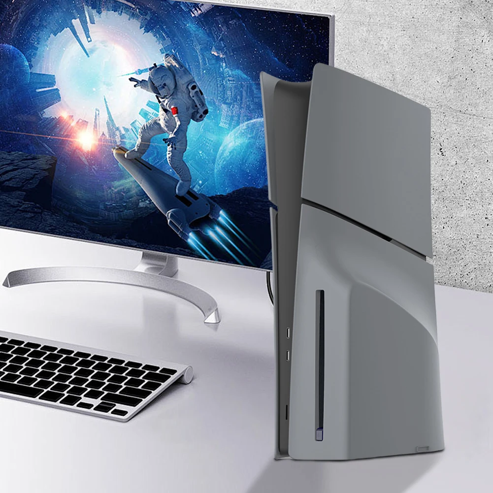 Abs caso duro substituição placa frontal anti-risco placa facial console capa placa lateral escudo para ps5 magro disco edição console