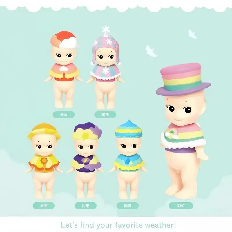 

2025 New In Stock Original Sonny Angel Mini Figure Sky Color Series 2020 Blind Boxes Toy Mystery Box Rainy Snowy Birthday Gifts