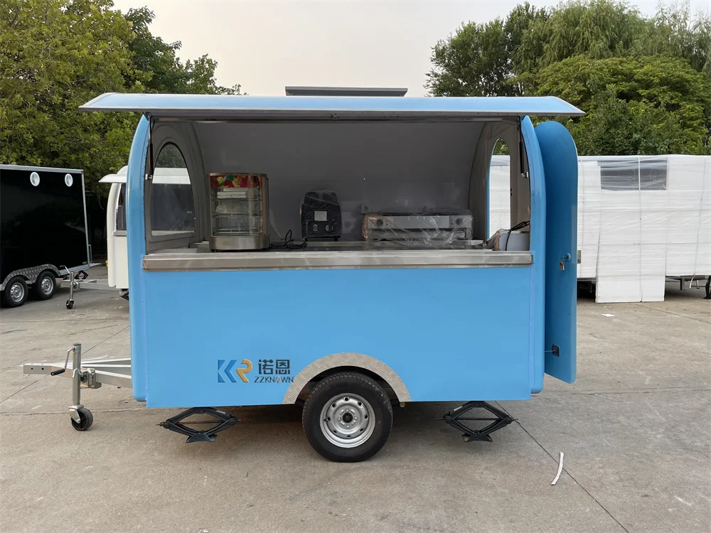 

Fast Food Truck Van Mobile Kitchen Snack Pizza Cart Coffee Kiosk Concession Food Trailer Custom Fully Catering Equipments