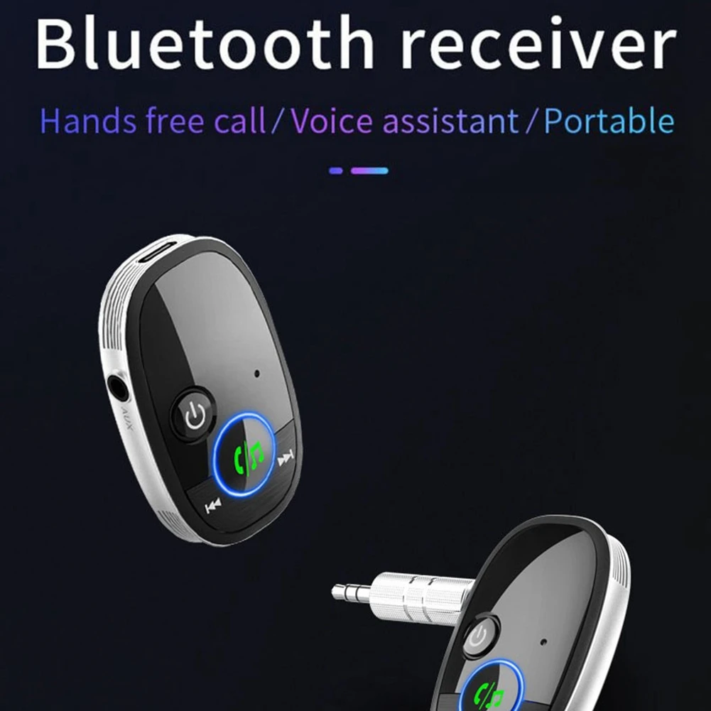 BR06 Car Bluetooth 5.0 Audio Receiver FM Transmitter Handsfree Car Kit MP3 Player Wireless Aux Adapter for Headphone